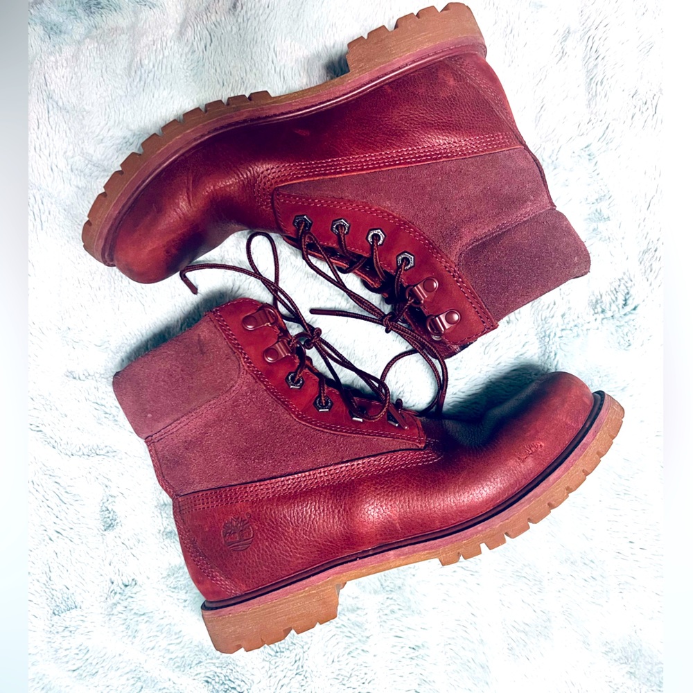 Timberland Waterproof Ruby Red Limited  Edition Women Boots